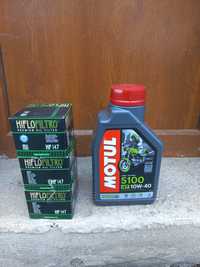 Olej Motul + filtr oleju