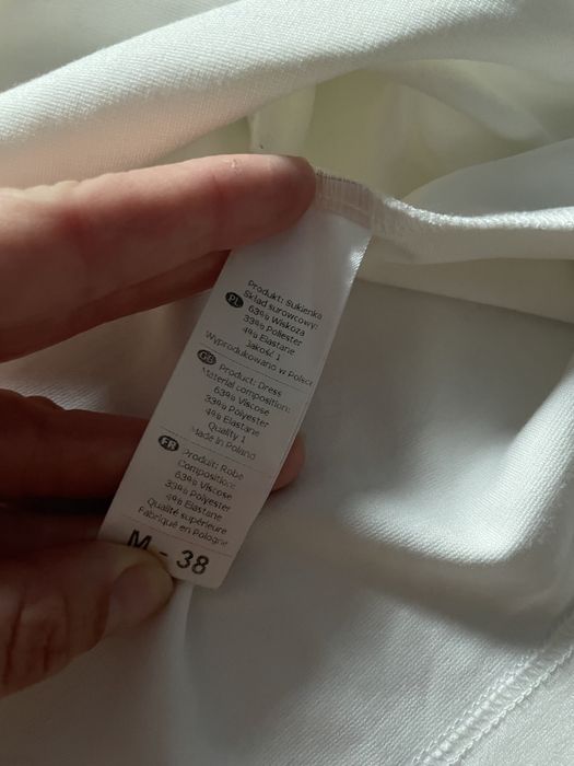 Biała sukienka Lenitif r 38