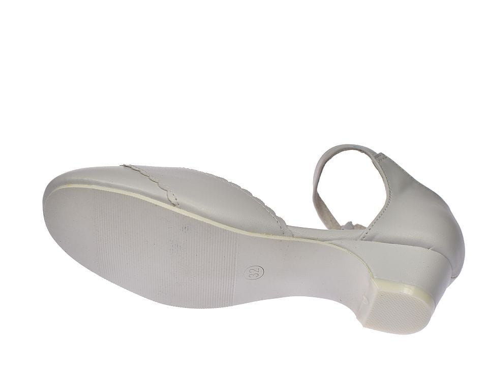 Buty do komunii balerinki białe komunijne Kom 50/23 rozm. 32