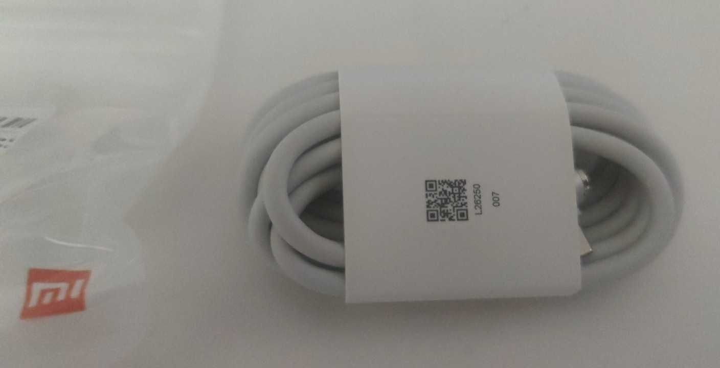 Przewód ładowarki Xiaomi 1.8m biały, do 120W 6A Mi Turbo Charge!