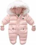Mother's Babybear Kombinezon Zimowy Ocieplany Różowy 6-9 M-Cy