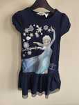 Granatową sukienka sukieneczka elsa Frozen H&M falbanka r 110-116