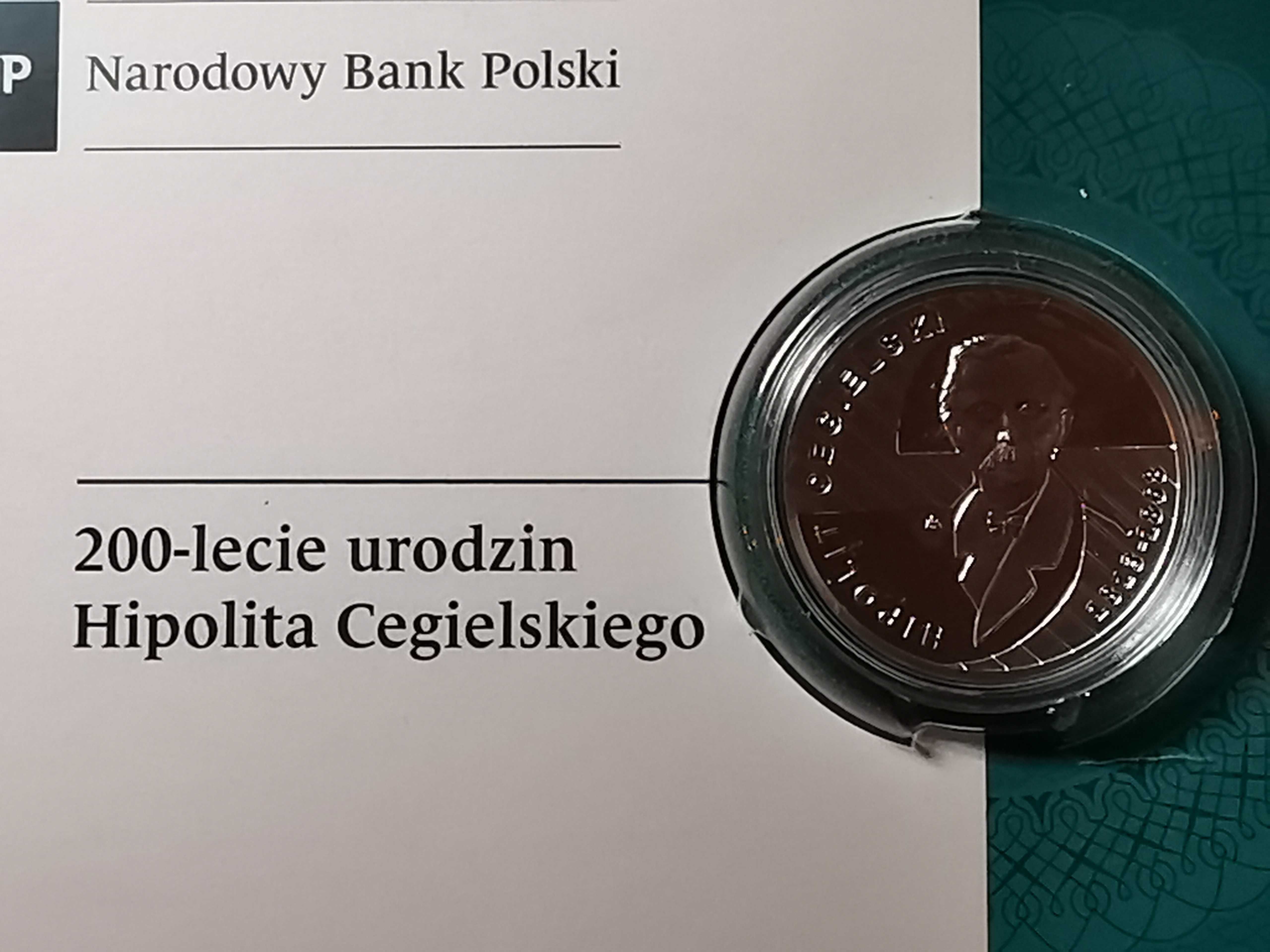 Moneta Hipolit Cegielski, Blister - Lustrzanka 10zł