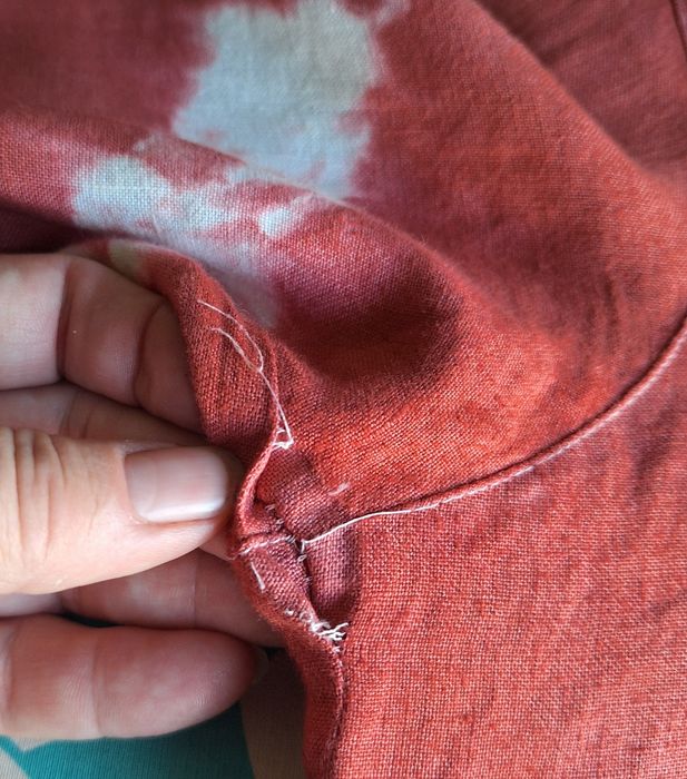 malowana lniana koszula