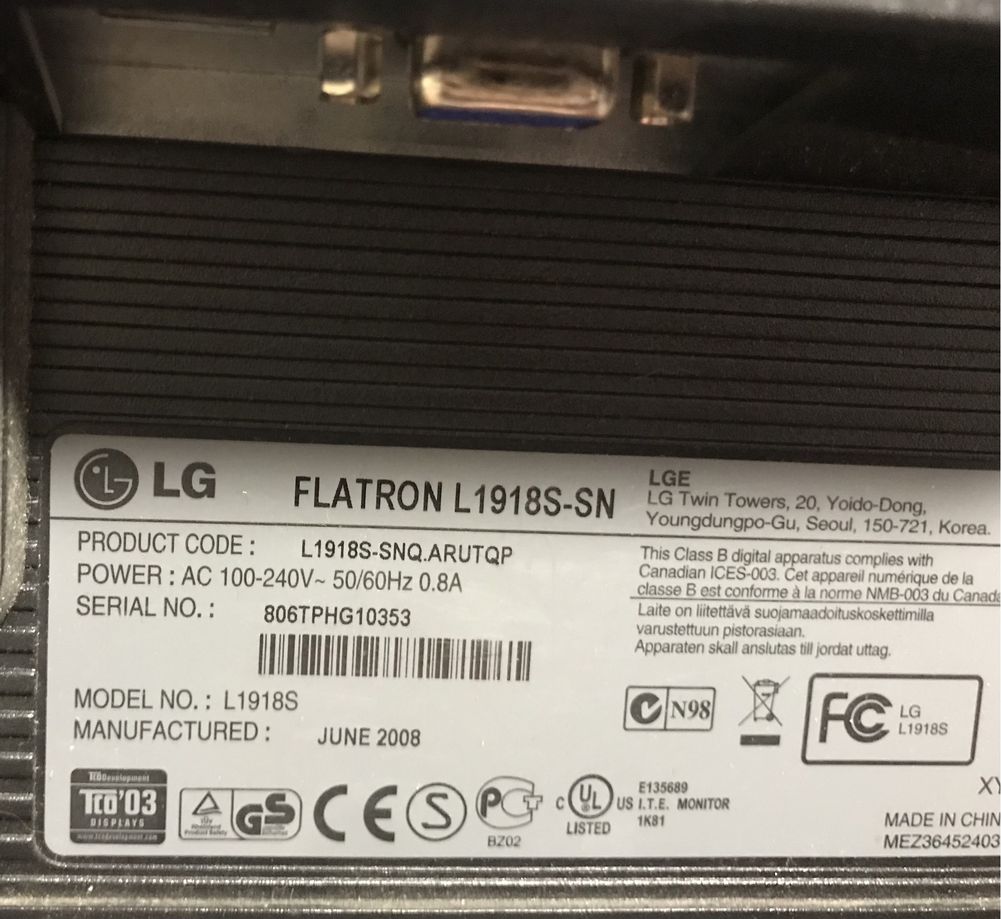 Монитор LG Flatron