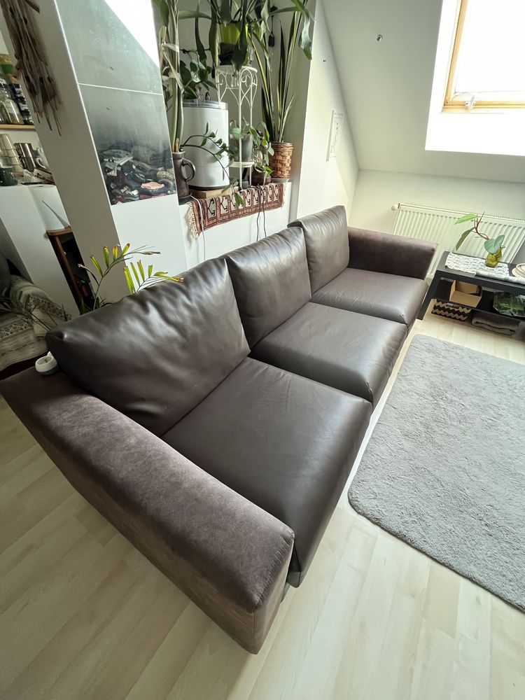 Ikea VIMLE nowa sofa kanapa brązowa z ekoskóry