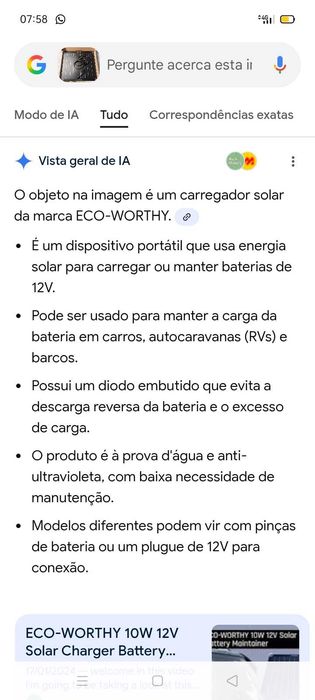 Carregador Solar+Artigos. Oportunidades