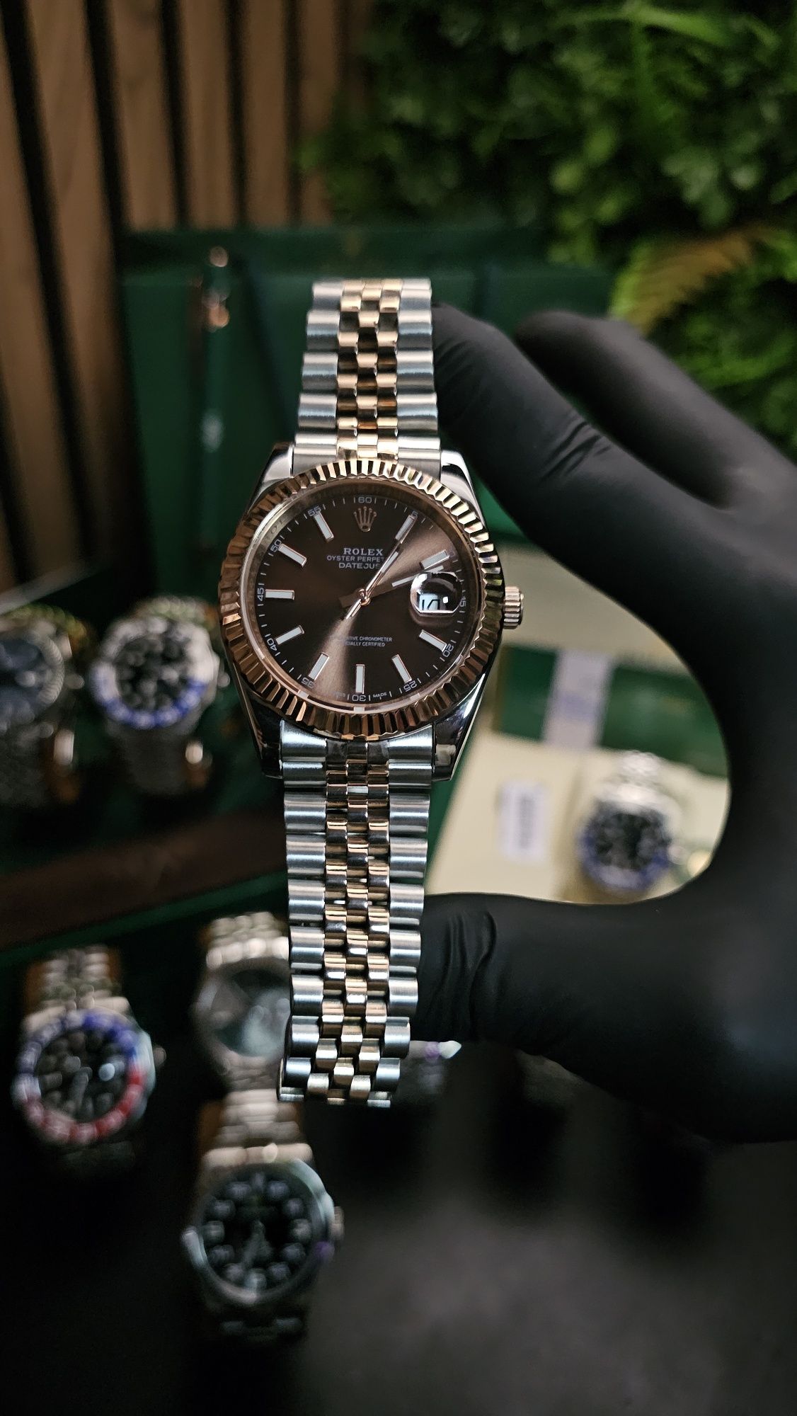 Rolex Datejust mostrador Chocolate