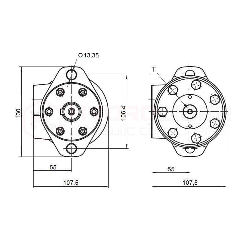 Silnik hydrauliczny BMR 80 WC25