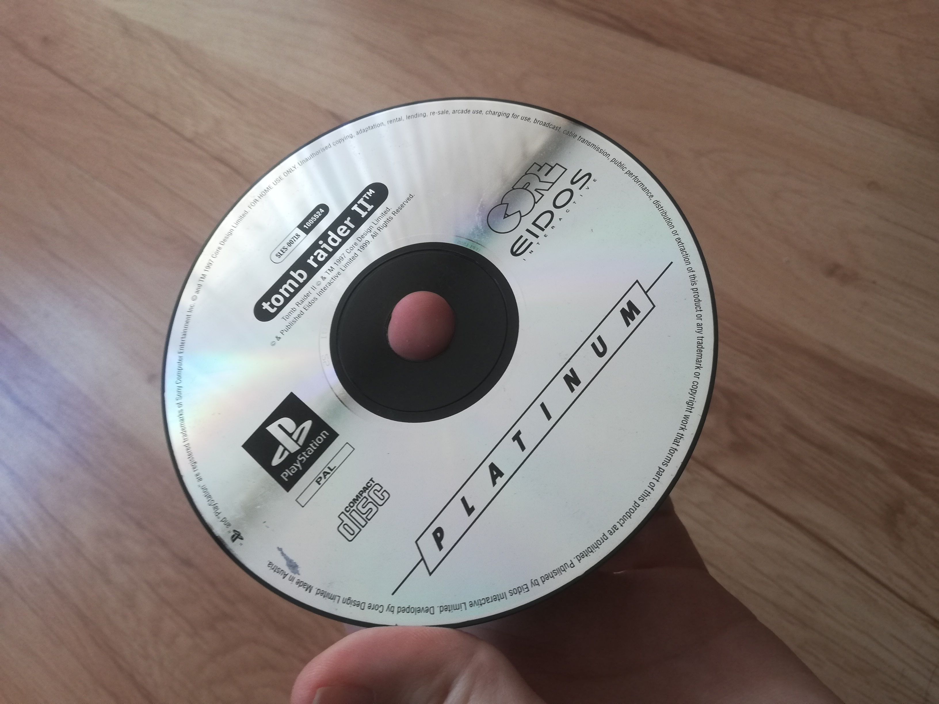 Gra Tomb Raider II 2 klasyk psx playstation 1 oryginalna EIDOS płyta