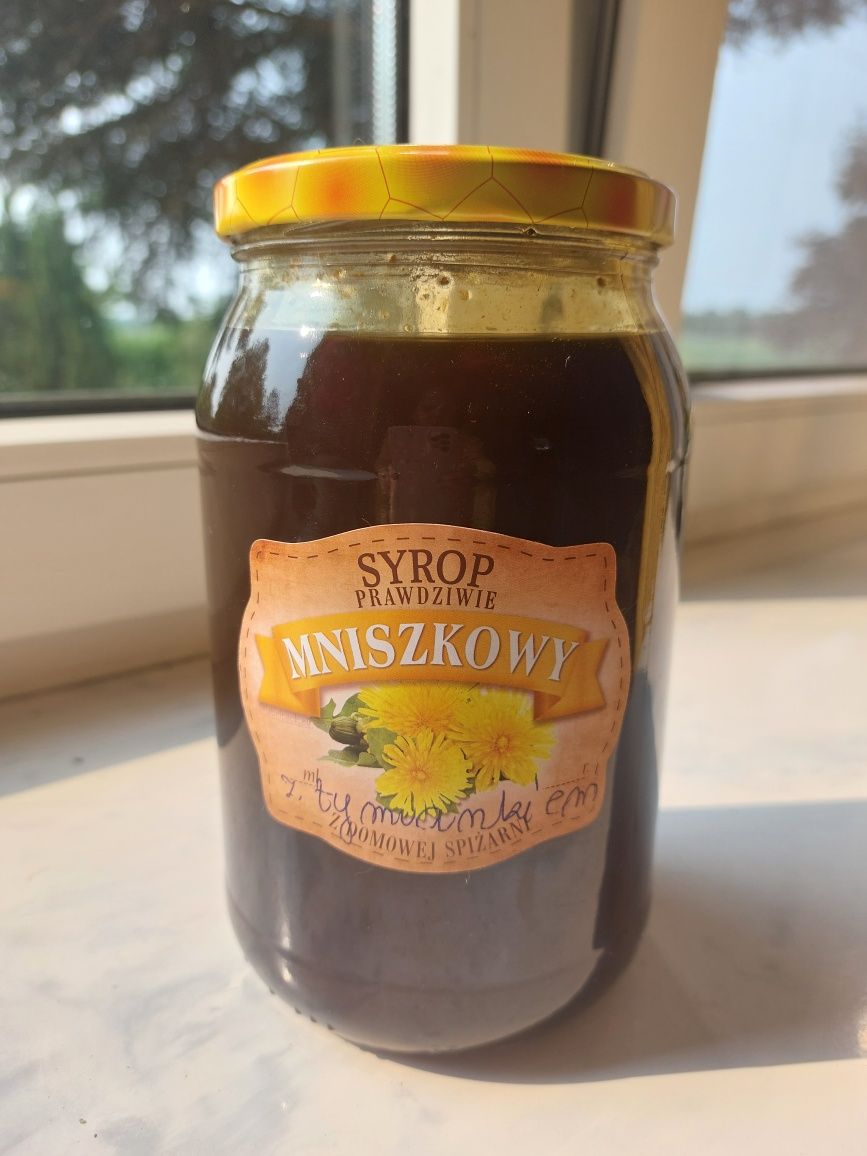 Syrop z kwiatów mniszka lekarskiego z tymiankiem 1 litr