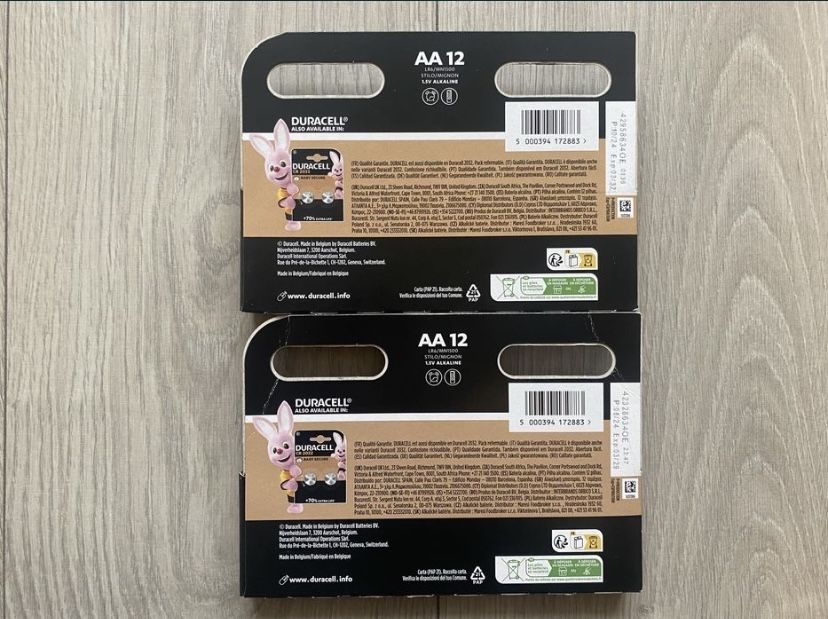 24x Alkaliczne baterie Duracell AA LR6 Okazja