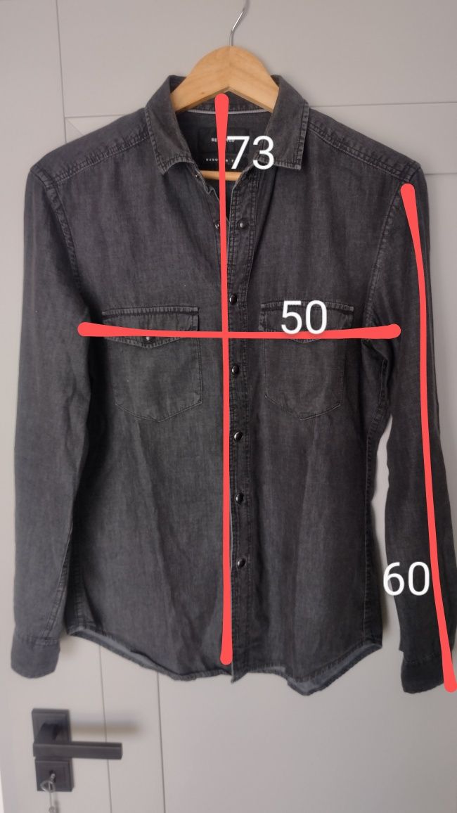 Koszula jeans Reserved regular fit rozmiar s
