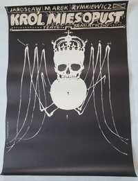 Plakat Król mięsopust. Starowieyski Franciszek 1971