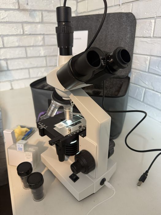Мікроскоп тринокулярний SMXWJ-02