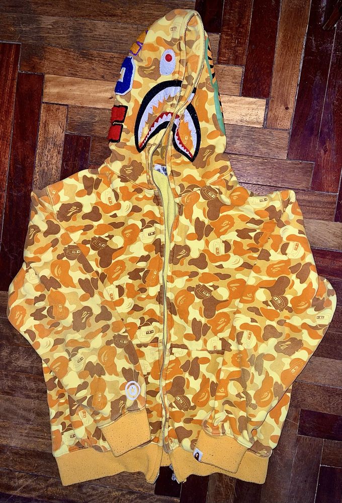 Оранжеве худі BAPE x PUBG з колекції WGM розмір L/XL.