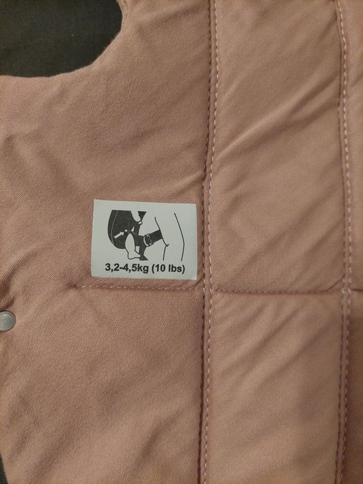 Рюкзак-кенгуру BabyBjorn Mini Woven Dusty pink