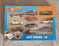 Zestaw 10 samochodów HOT speed pojazdy autka 10 pak