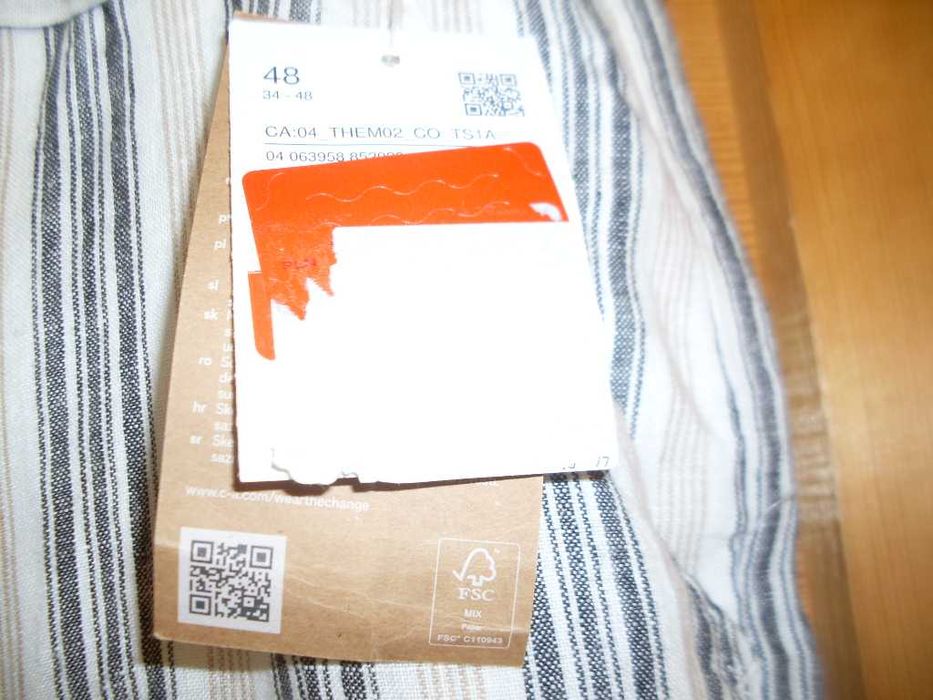 Spodnie len BARDZO DUŻE biodra 146 nowe z metką