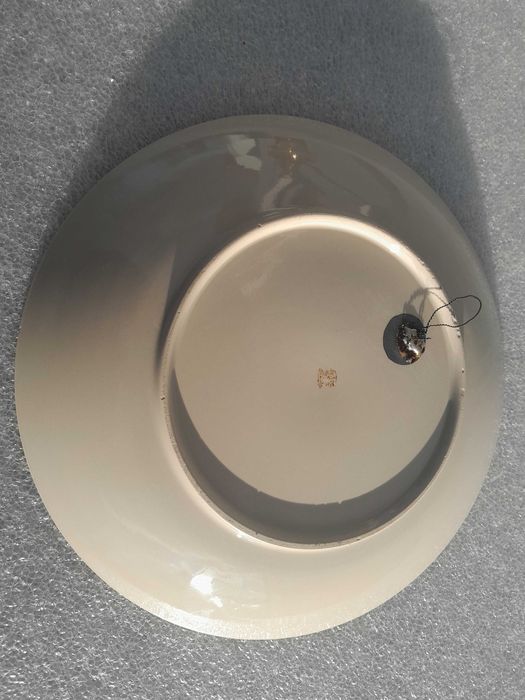 Stary okolicznościowy, ozdobny talerz i wazon PRL - UMCS Lublin