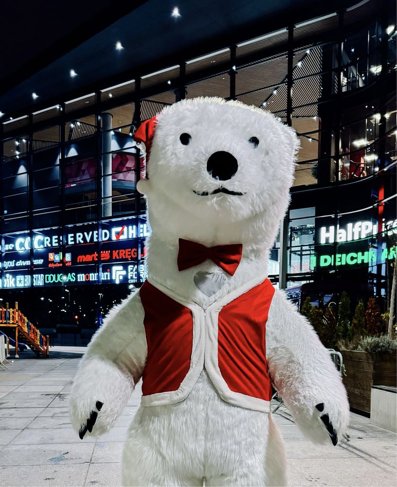 Tańczące maskotki na twoją imprezę/ Duży dmuchany biały miś/panda/lew