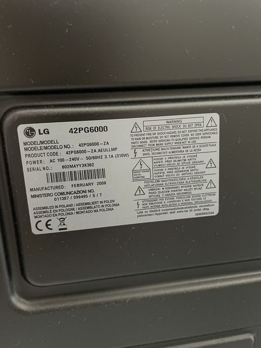 Televisor LG Plasma 42’’ - DESCIDA DE PREÇO