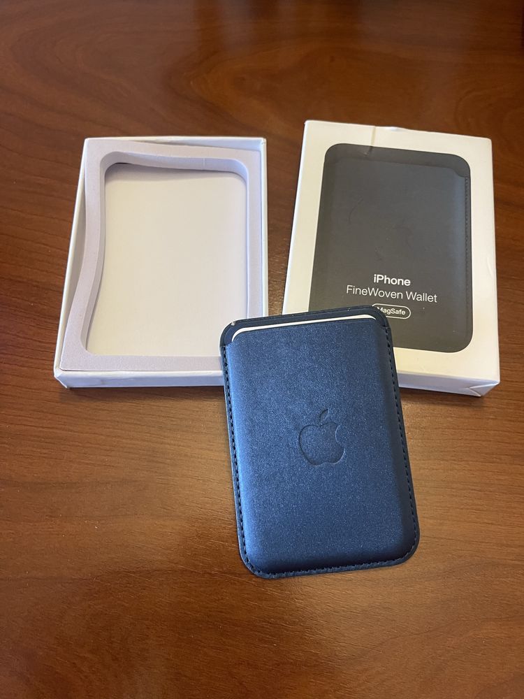 Carteira MagSafe tecido – NOVA – Cor: Azul