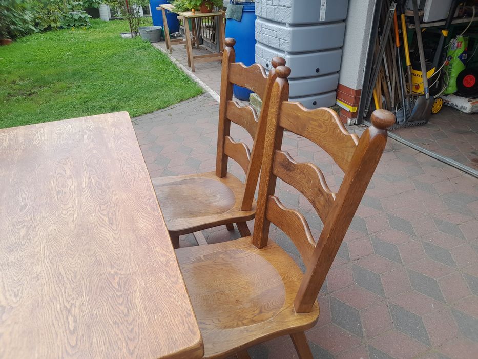 Sprzedam Stół + 4 krzesła,  dębowy Holenderski