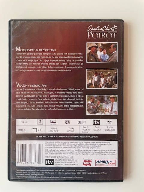 Agatha Christie - Poirot  "Morderstwo w Mezopotamii" film DVD