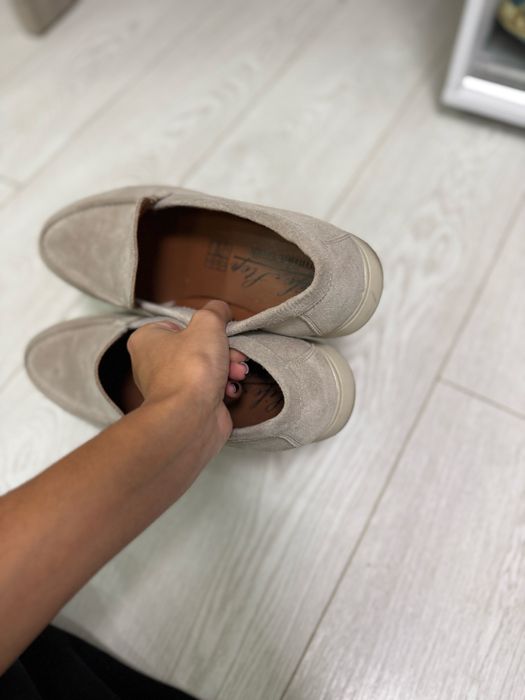 Лоферы замшевые мужские