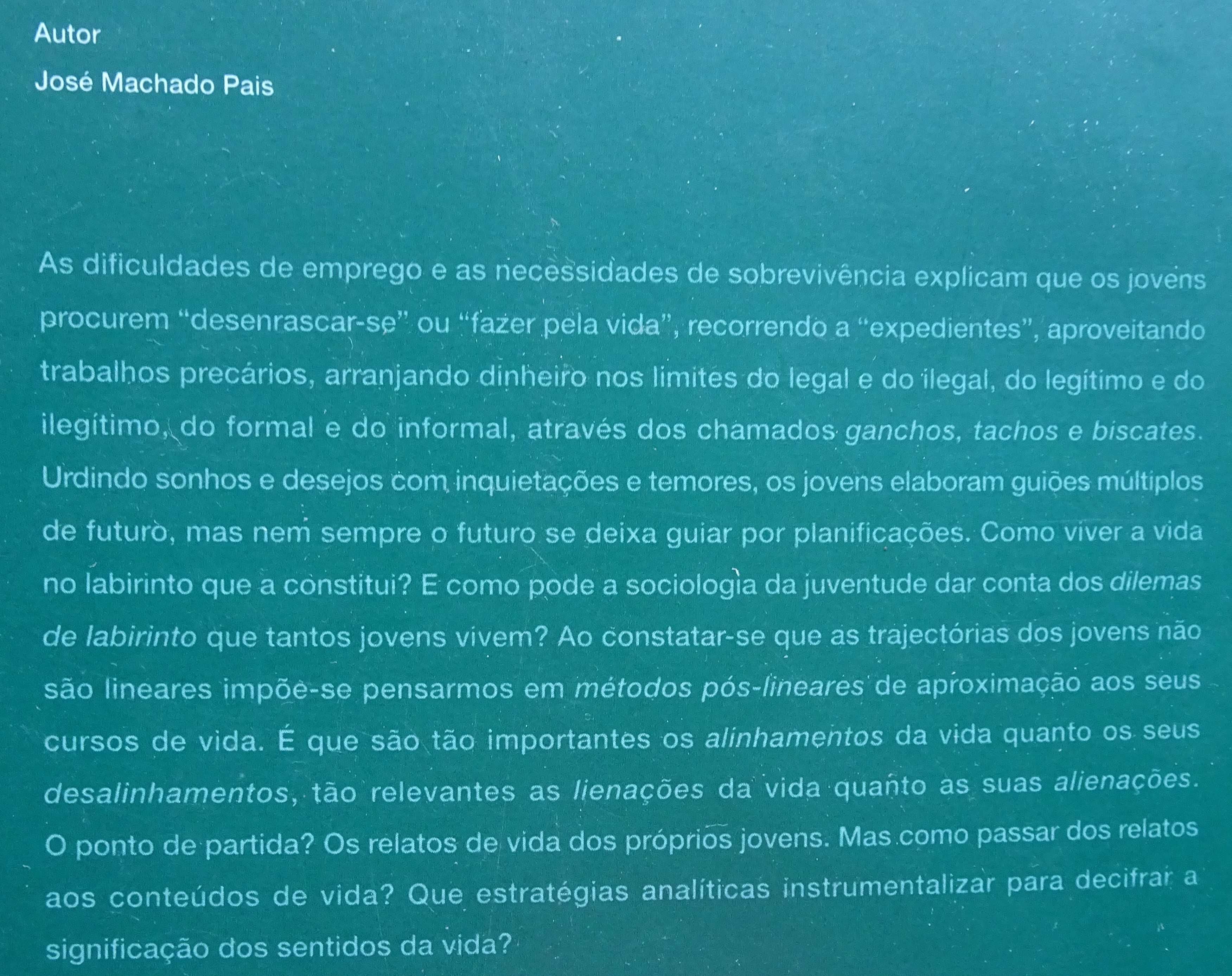 Ganchos Tachos e Biscates de José Machado Pais