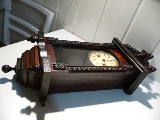 Uroczy, mały zegar wiszący Junghans, 1913r, sprawny, po renowacji