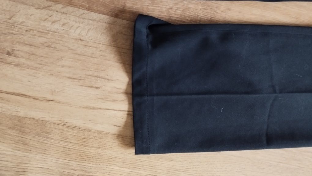 Spodnie czarne eleganckie proste szerokie m 38 bikbok