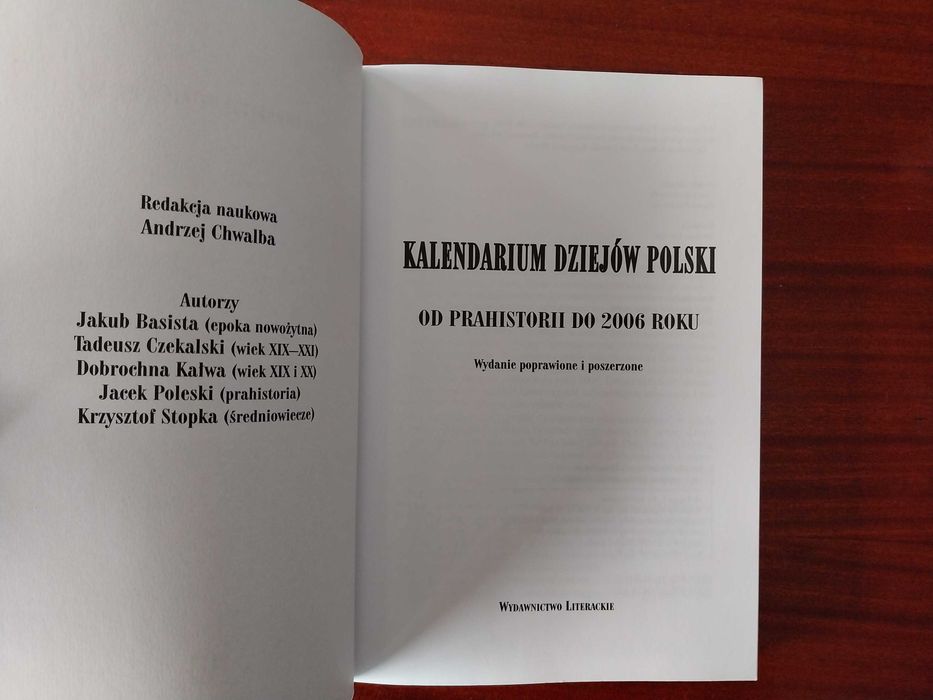Andrzej Chwalba (red.) - Kalendarium dziejów Polski