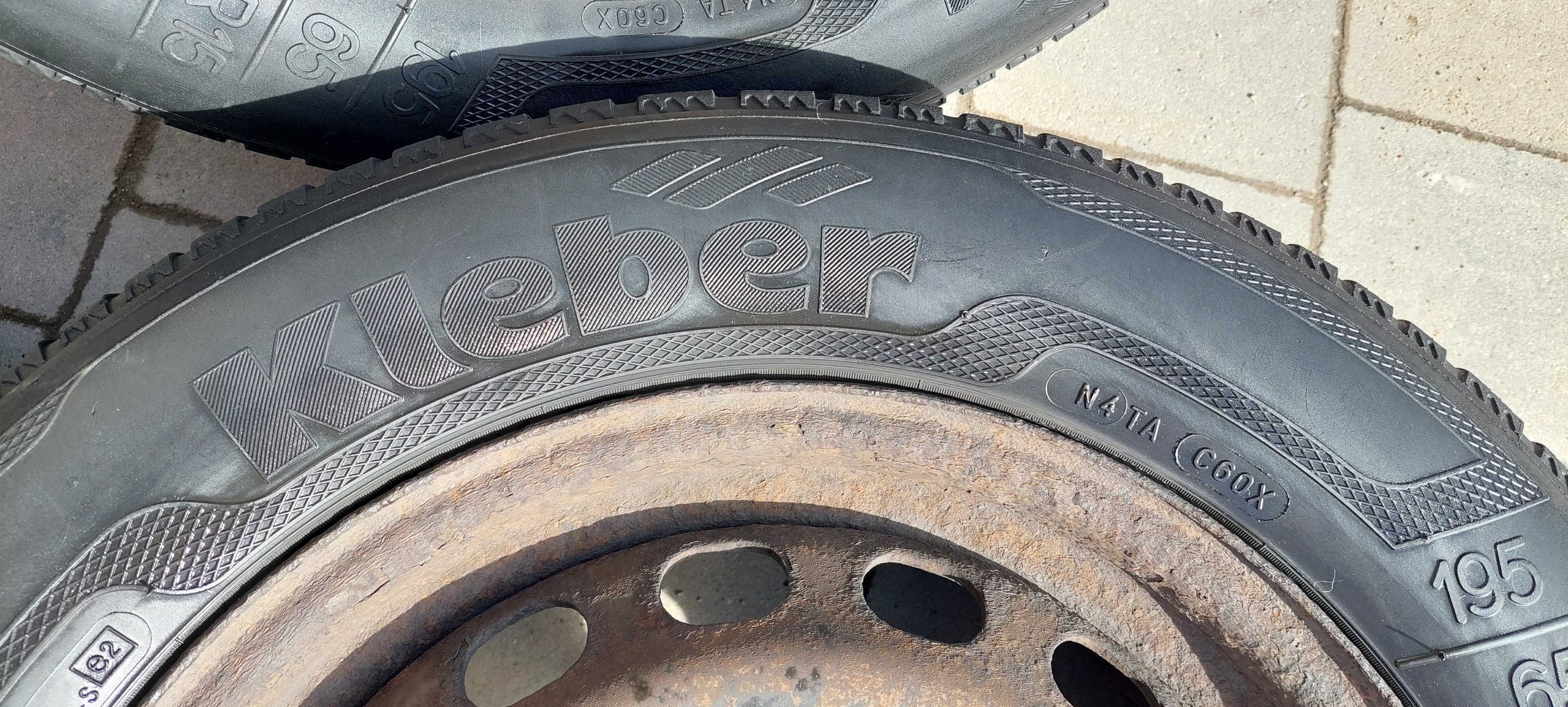 4 Opony 195/65 R15 Kleber + felgi stalowe