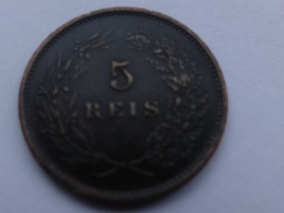Moedas Época Monarquia - 5, 50, 100, V e XX Réis