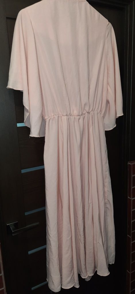 Длинное шифоновое платье,лёгкое платье в пол, размер 50-52