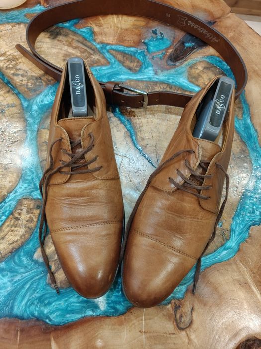 Buty marki Wojas + pasek skórzany Albatros