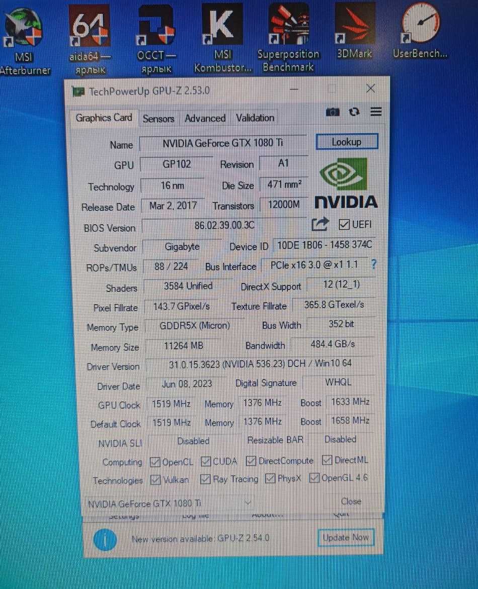 MSI GTX 1080 Ti GAMING X 11G NVIDIA karta graficzna