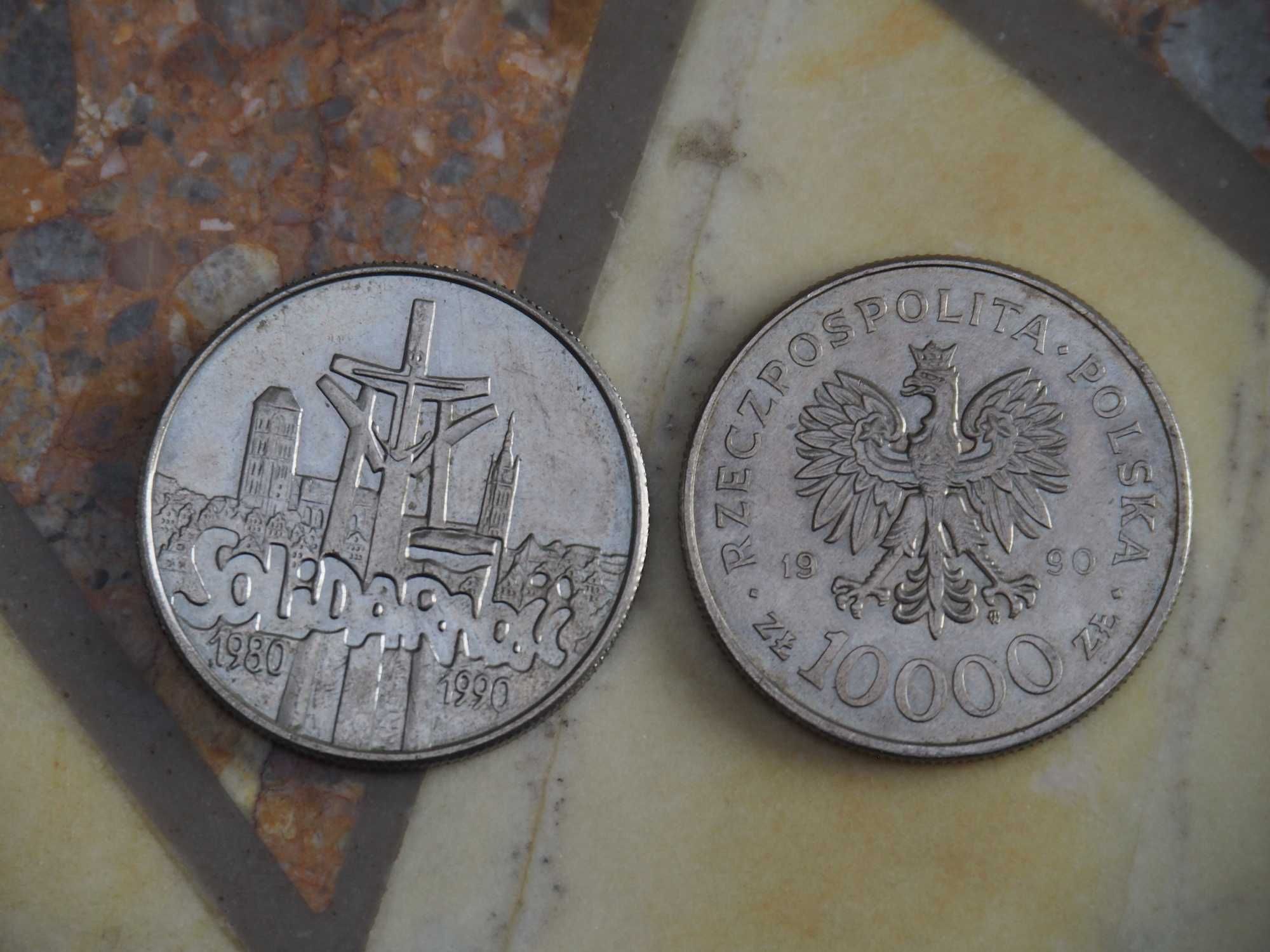 Moneta okolicznościowa 10 000 zł Solidarność/Konstytucja 3 Maja