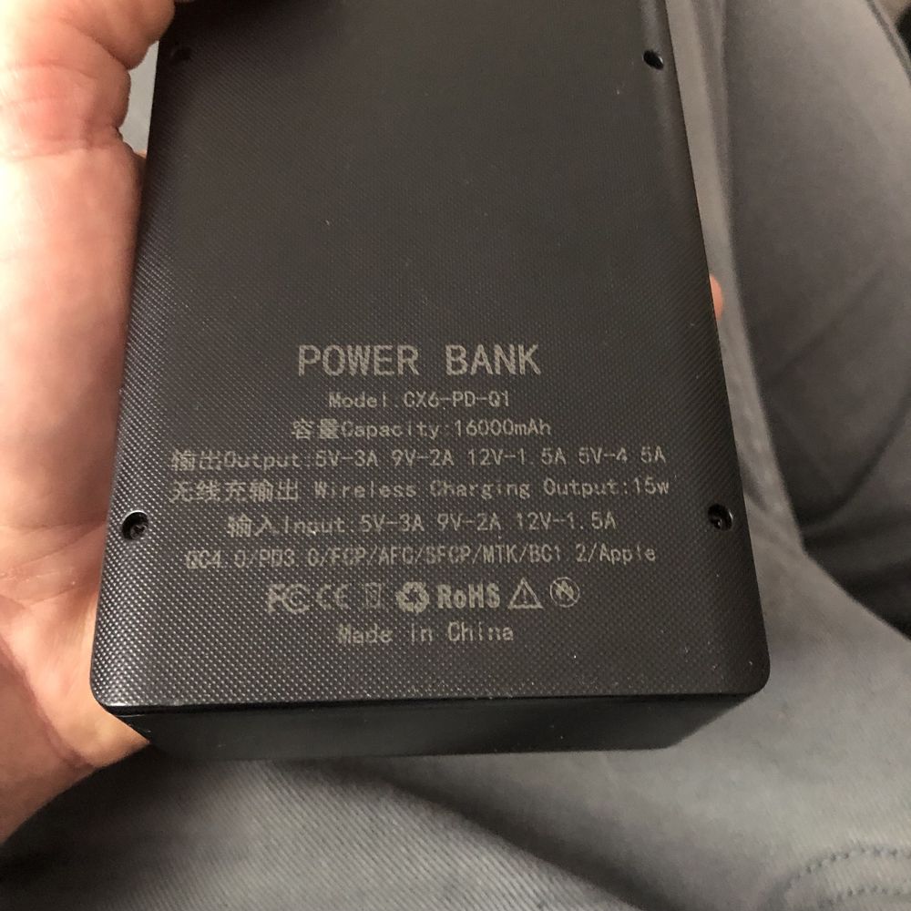 Powerbank QC bezprzewodowe ładowanie 40Ah ogromna pojemnosc