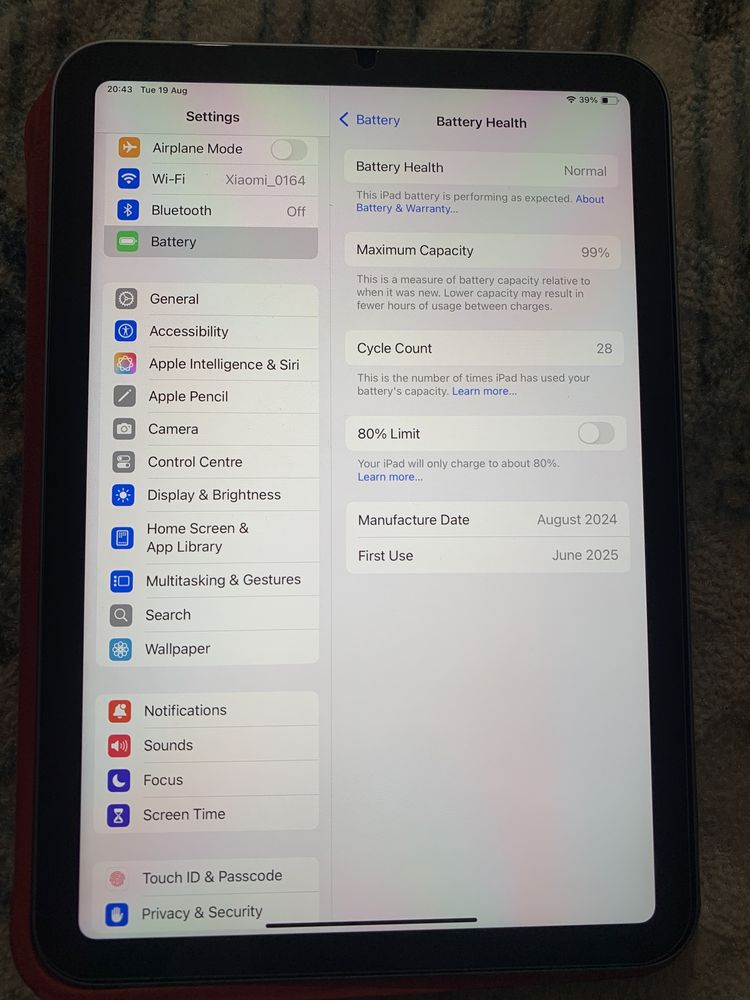 iPad mini 7 128 gb Blue / iPad mini (A17 Pro) Wi-Fi