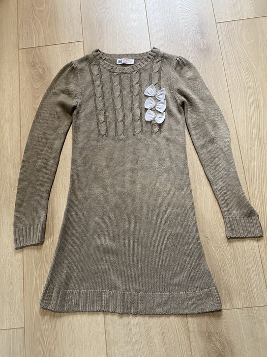 Sukienka sweterkowa H&M 128