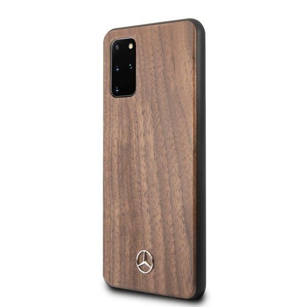 Etui Mercedes Do Samsung Galaxy S20+ Plus Hard Case Brązowy/Brown Wood