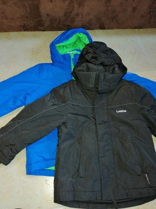 Blusões quentes preto e azulao