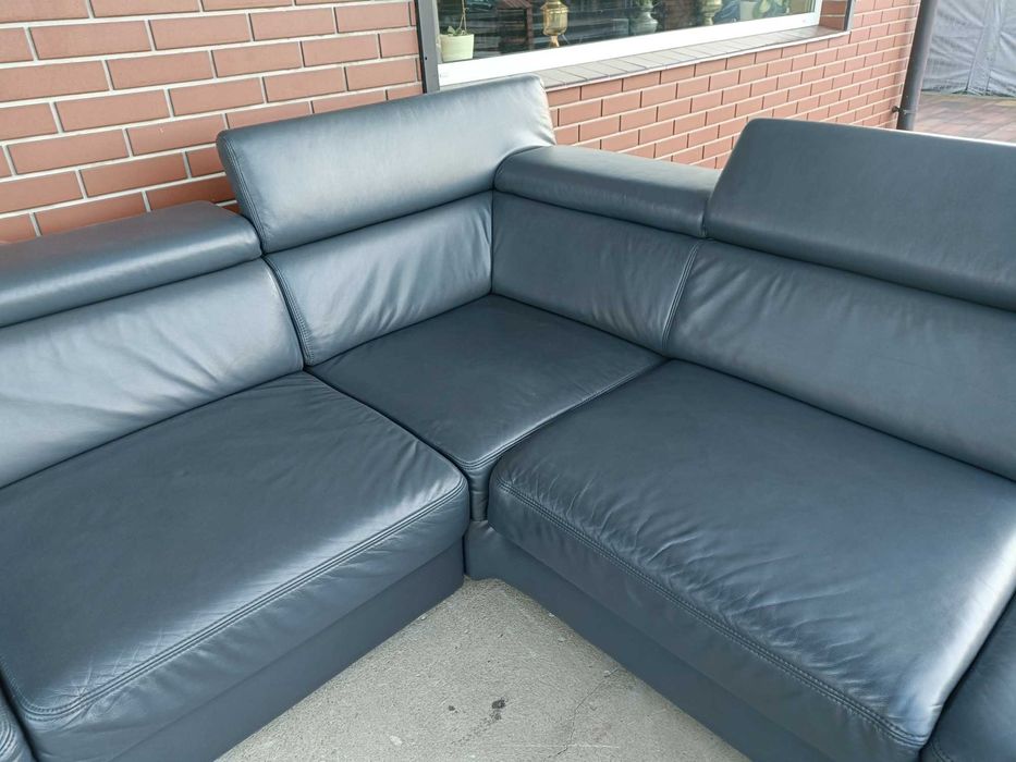 Sprzedam narożnik ze skory -Skóra -skórzany –skórzana -skórzane