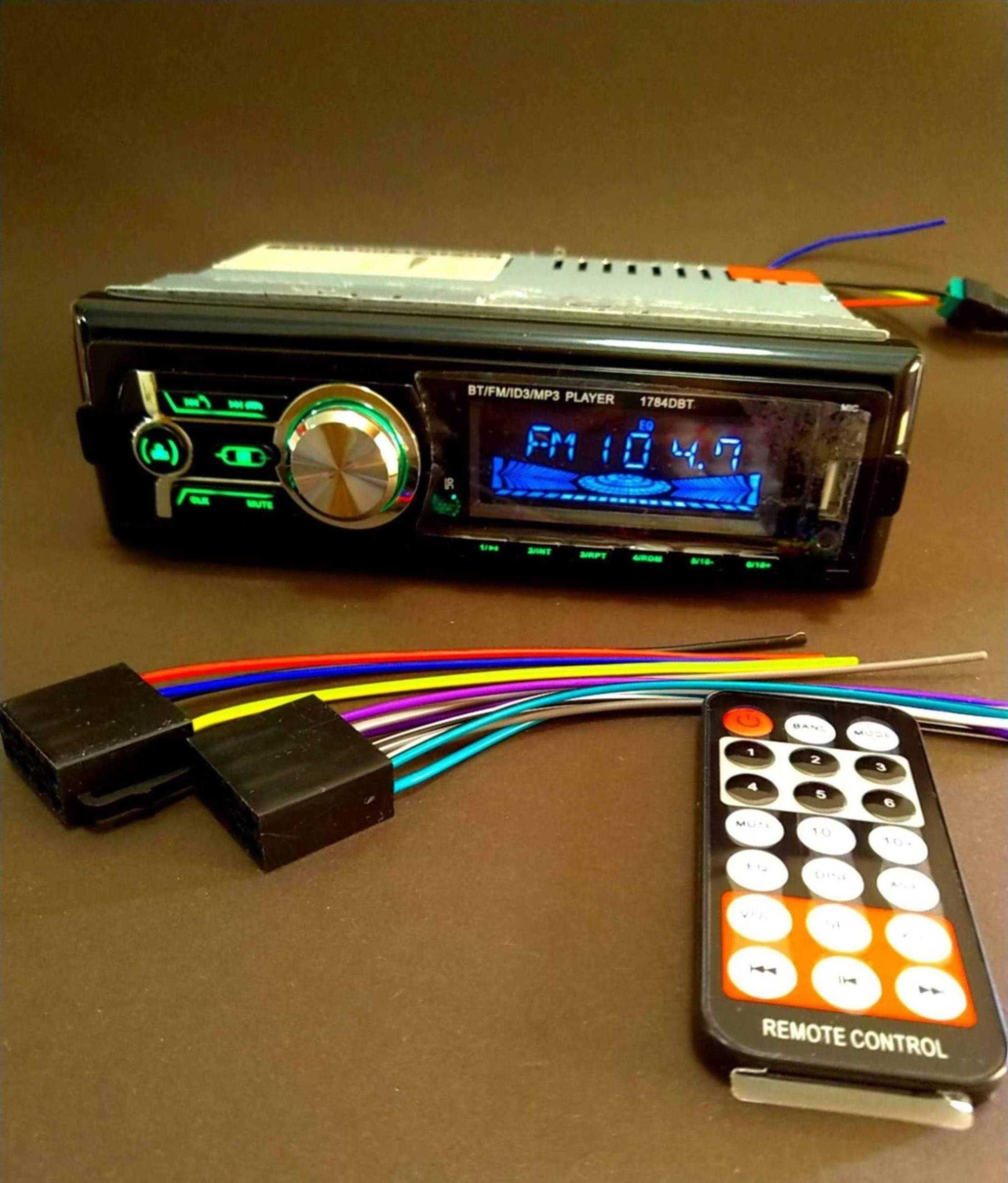 Автомагнитола Pioneer 1784DBT Bluetooth, Пульт, Подсветка, USB Новая