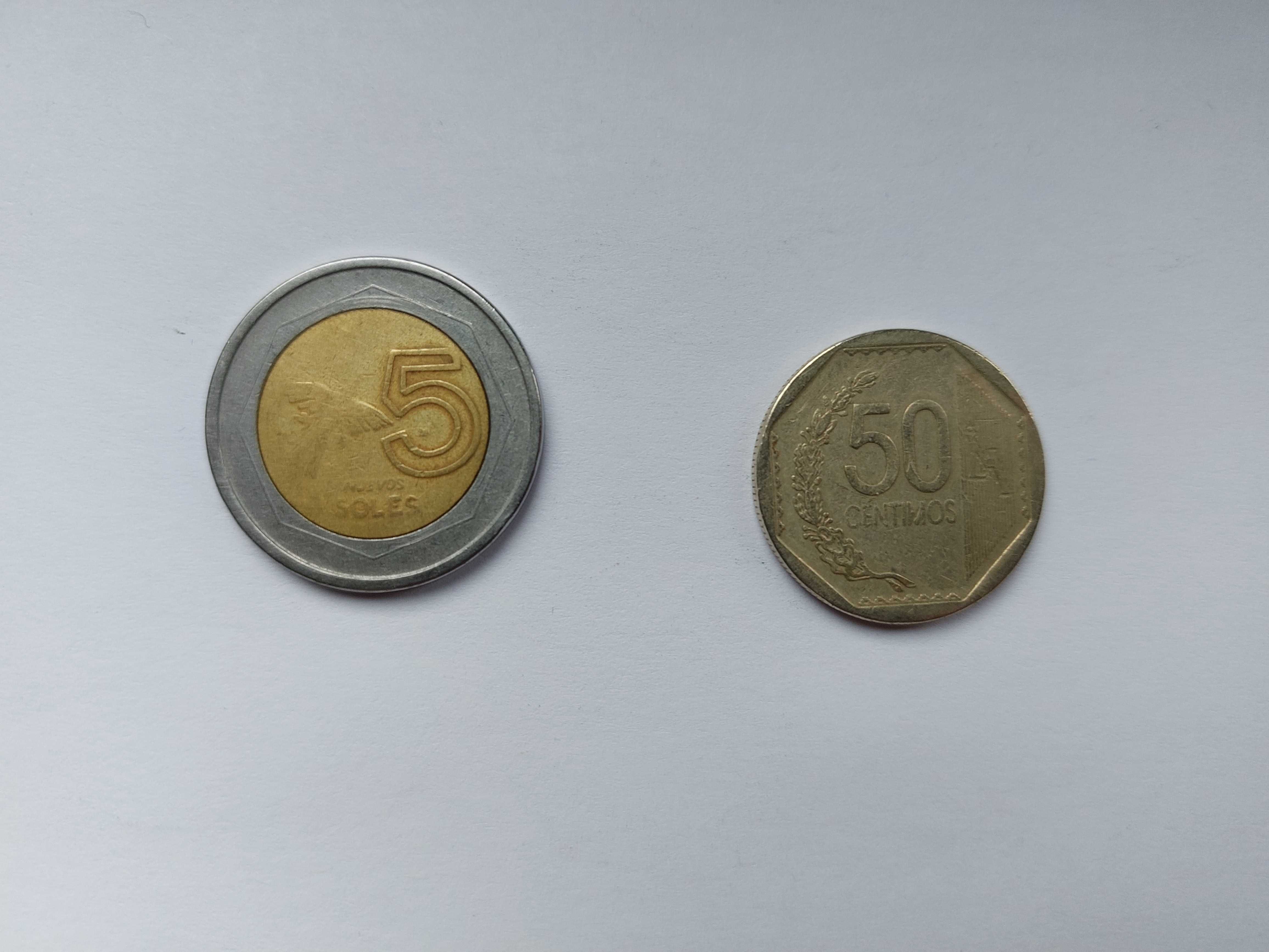 Moedas Estrangeiras (Espanha, Brasil, Perú, Reino Unido)