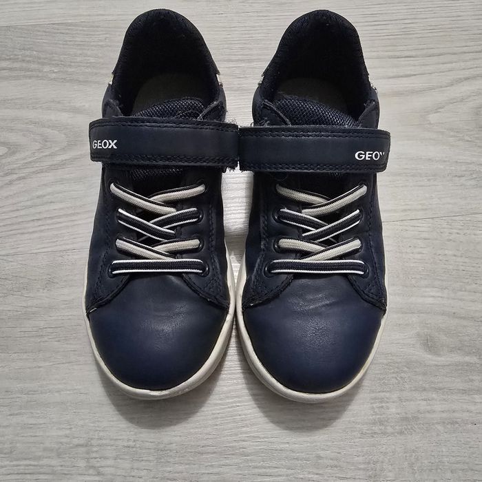 Sneakersy krótki chłopięce na rzepy granatowe rozm.30 GEOX imitacje sk