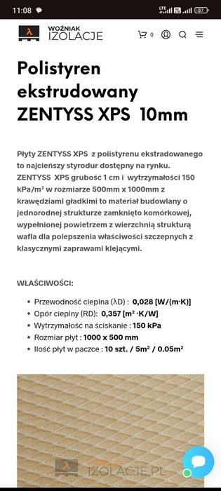 Styrodur 1 cm  11 paczek XPS 10 mm
